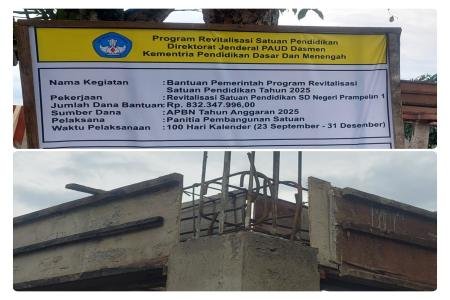 PROYEK SWAKELOLA SDN PRAMPELAN 1 M