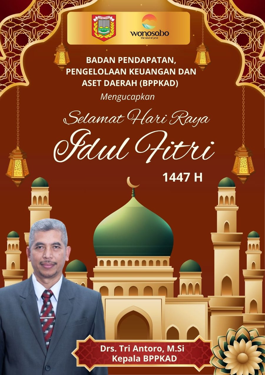 BPPKAD Kabupaten Wonosobo Mengucapkan Selamat Hari Raya Idul Fitri 144