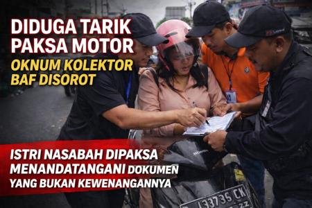 Diduga Tarik Paksa Motor di Jalan Raya Oknum Kolektor BAF Dipersoalkan