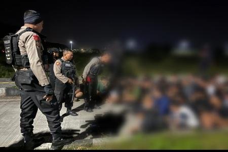 POLRES DEMAK AMANKAN 114 REMAJA TE