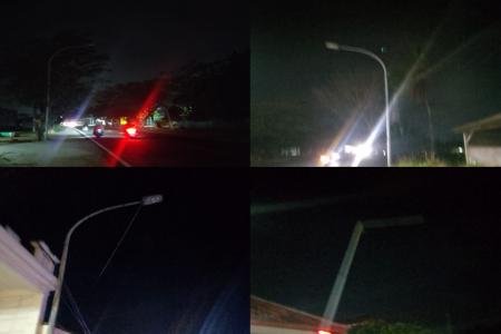 23PJU Mati Tanpa Perbaikan Pengendara 