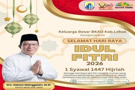 BKAD Kabupaten Lebak Sampaikan Ucapan 