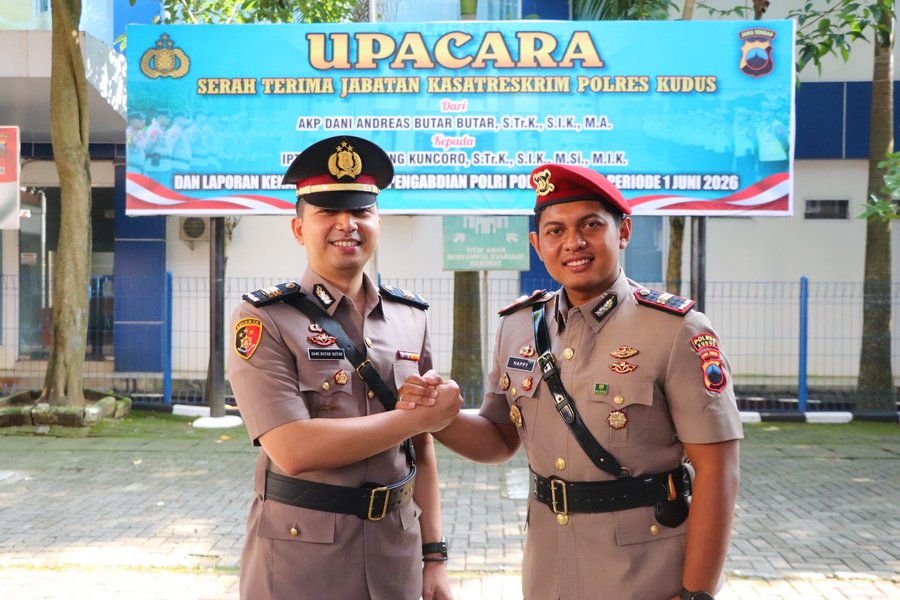 Jabatan Kasat Reskrim Berganti, Kapolres Kudus: Tantangan Penegakan Hukum Kian Kompleks