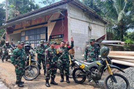 Pantau Pengerjaan TMMD Tim Wasev dan Dandim Purbalingga Dorong Percepa