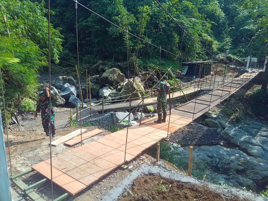 Jembatan Gantung Desa Serang, Harapan Baru Akses Warga Kian Dekat