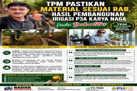TPM Pastikan Material Sesuai RAB Hasil