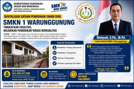 Revitalisasi SMKN 1 Warunggunung Dimul