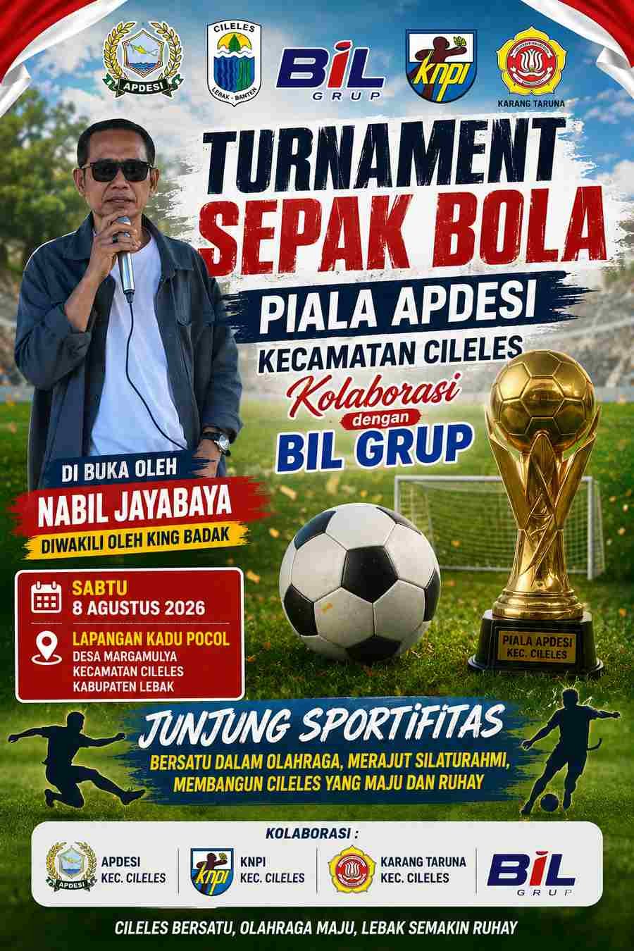 Turnamen Sepk Bola BIL Grup Dibuka Nabil Jaya Baya