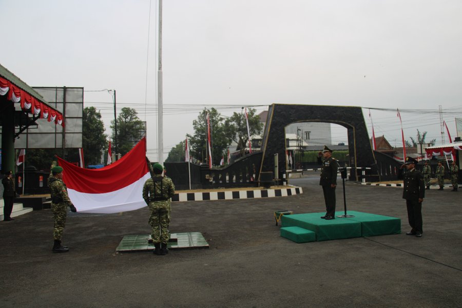 Kodim 0702-Purbalingga Gelar Upacara Peringati HUT ke-81 Kemerdekaan RI