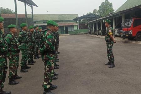 Apel Pagi Peleton Siaga Kodim 