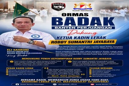 Ormas Badak Banten Perjuangan Dukung K