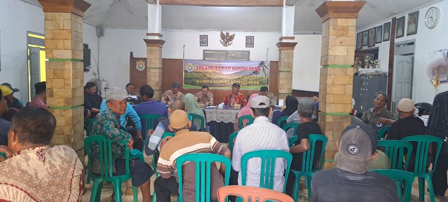 Lelang Sawah Bondo Desa Nolokerto Kendal Bikin Warga Antusias, Harganya Naik Drastis