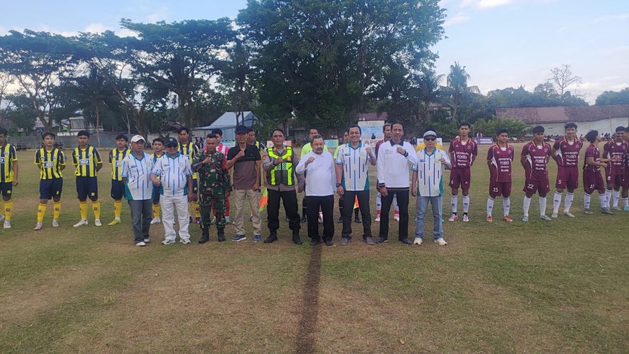 Babinsa Koramil 03-Kalimanah Hadiri Pembukaan Liga PSSI Kabupaten Purbalingga