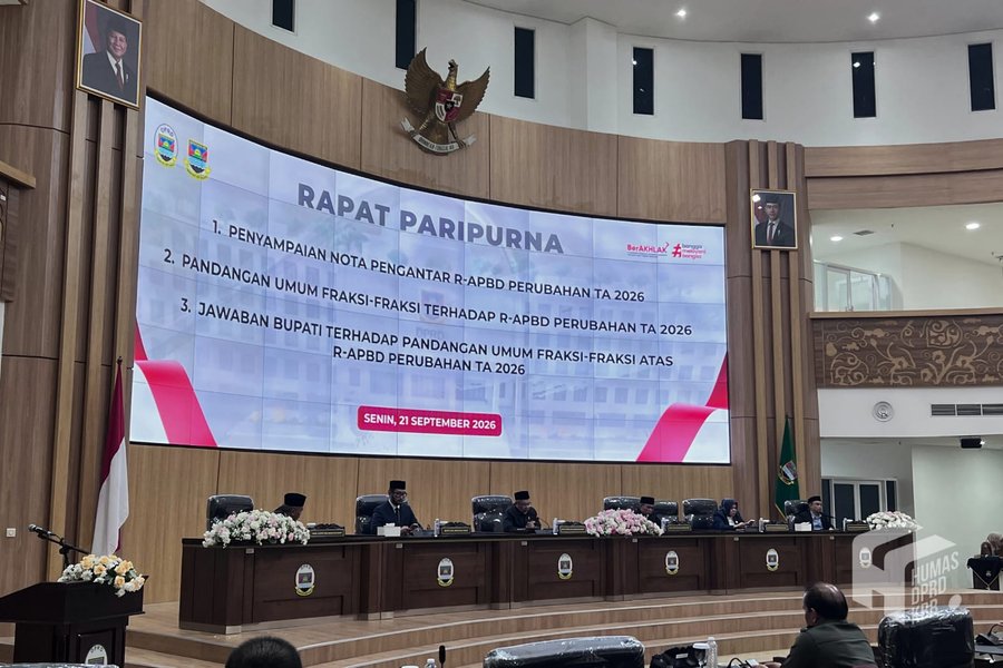 DPRD KBB Setujui Lanjutkan Perubahan APBD 2026, Sampaikan 9 Catatan Strategis dan Kritis