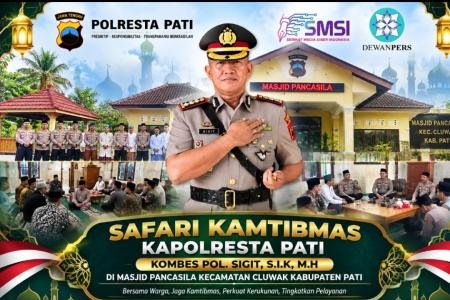 Kapolresta Pati Safari ke Masjid Pancasila Cluwak Serap Aspirasi Warga