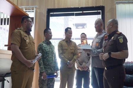 Dandim 0702Purbalingga Bersama Unsur Forkopimda Datangi Mapolres Purba
