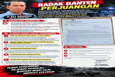 BBP Laporkan Dugaan Pelanggaran Prosed