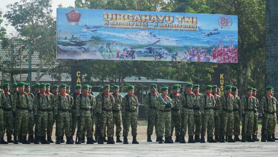 Dandim 0702-Purbalingga Pimpin Upacara HUT Ke- 81 TNI