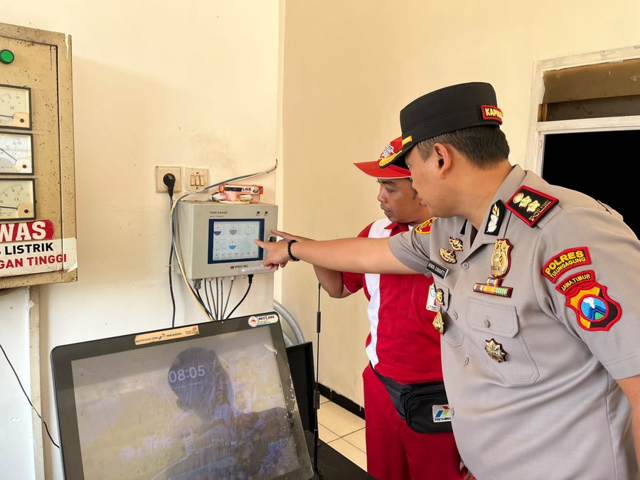 Kapolres tulungagung turun langsung cek SPBU pastikan distribusi bbm tetab lancar