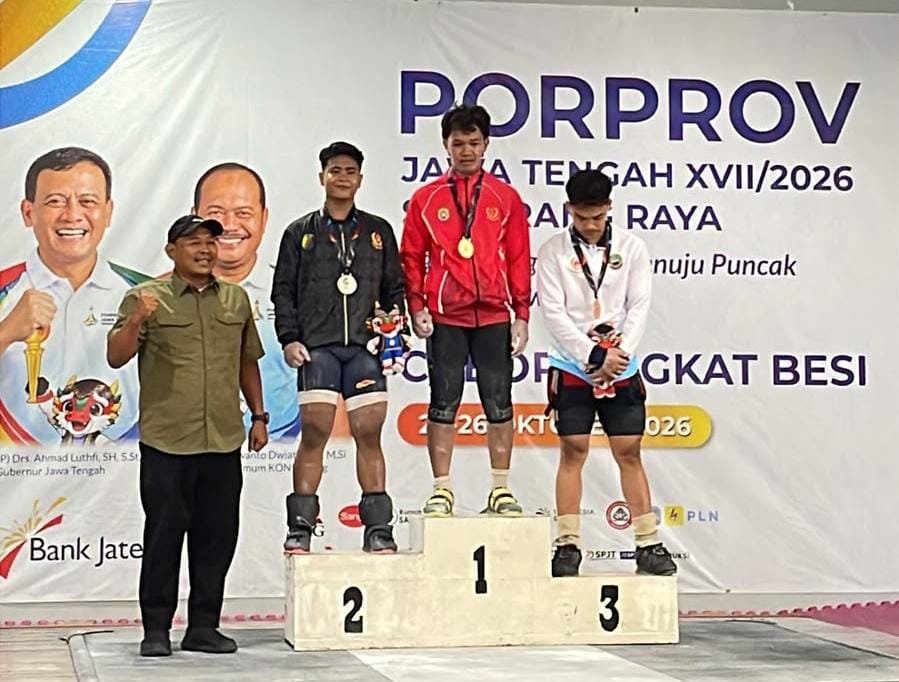 Kendal Tambah Dua Emas di Porprov Jateng 2026, Lewat Angkat Besi dan Drumband Putri