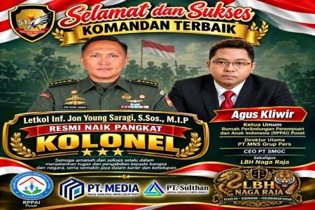 Kolonel Inf Jon Young Saragi Resmi Nai
