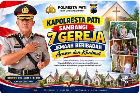 Minggu Kasih di Wilayah Pati Kapolresta Perkuat Kerukunan Umat Beragam